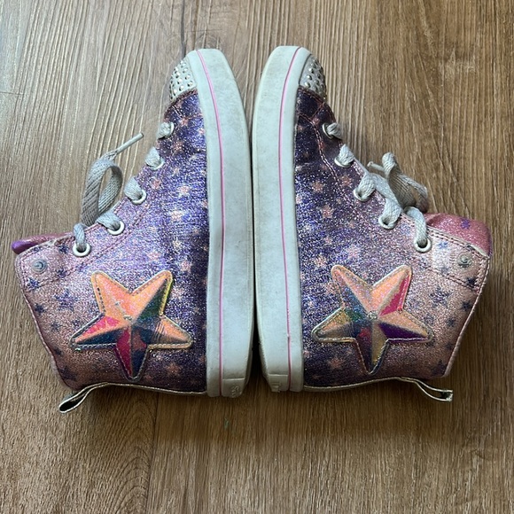 Skechers Twinkle Toes S Lights Twi-Lites Starry Gem high-top sneaker Size 12.5 - Picture 9 of 16